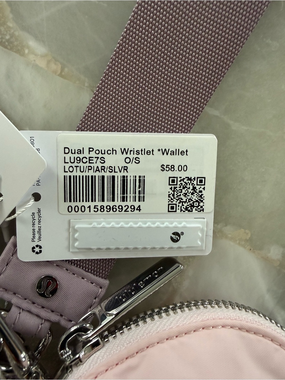 Lululemon Athletica NWT Dual Pouch Wristlet Wallet - Picture 5 of 6